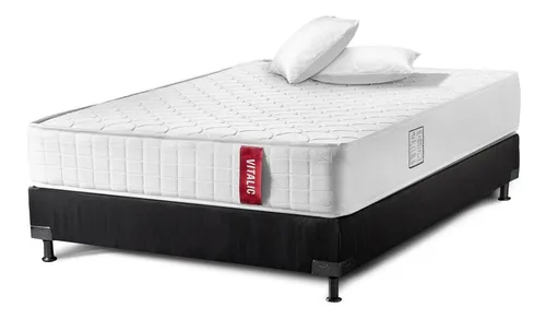 comprar Combo Vitalic Ortopedico (resortado) Semidoble 120 X 190