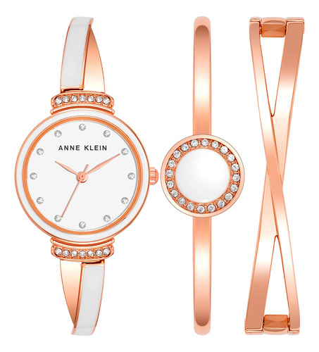 Set De Relojes Anne Klein Premium Con Detalles De Cristal Pa