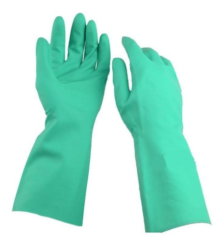 Guantes De Acrilo Nitrilo Verde Liviano