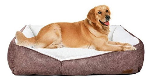 Cama Rectangular Lavable Para Perro, Cómoda Y Cálida Cama 