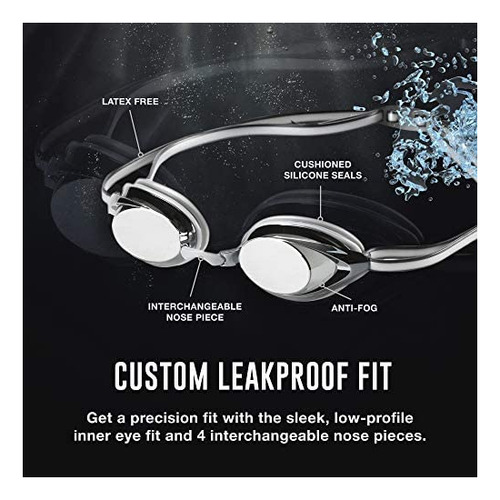 Lentes De Natación Unisex Speedo Plateado1