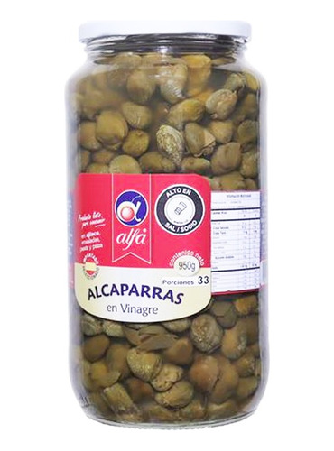 Alfa Alcaparras En Vinagre 950g - g a $55