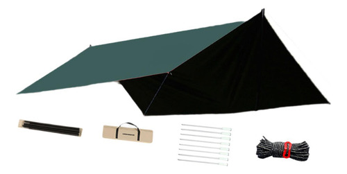 Tienda De Campaña Tipo Hamaca, Accesorios Verde Negro