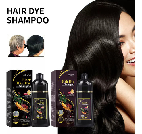 Ty Novo 2 Xampus Instantâneos Para Tingir O Cabelo De Preto