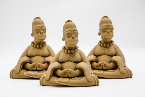Imagen 2 de 2 de Buddha Homero Simpson Figura Impresa En 3d