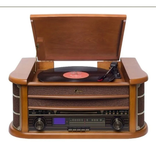 Imagem 2 de 5 de Vitrola Raveo Ópera Bt C/bluetooth Usb Sd Cd K7 Mp3 Fm Aux