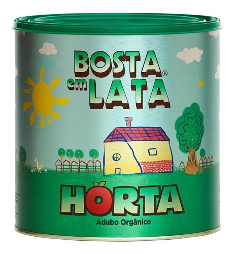 Fertilizante Orgânico Bosta Em Lata Horta - 2,3 Kg