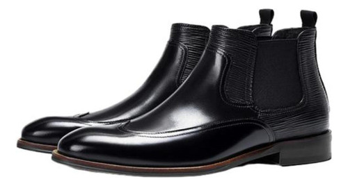 Botas Hombre Negras Casuales Vaqueras Chelsea Martin Botines