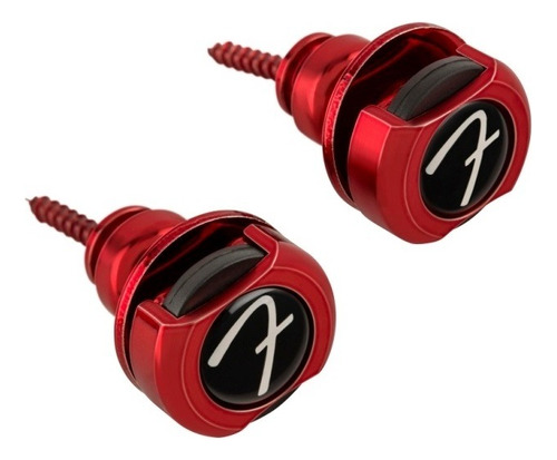 Infinity Strap Locks Set Fender Para Guitarra O Bajo Rojo