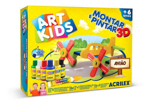 Armar Y Pintar 3d Acrilex Avion