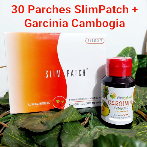 30 Parches Slim Patch + Garcinia + Aros Adelgazantes Ansieda
