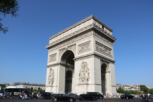 Imagen 1 de 5 de Cuadro 40-arc De Triomphe-paris 32x20 C/marco De Madera