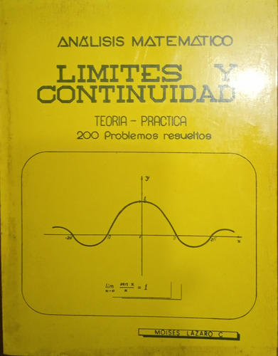 Libro Analisis Matemático (Usado)