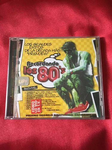 Recordando Los 80,s Cd/thalia,timbiriche,tatiana,alaska,new (Usado)