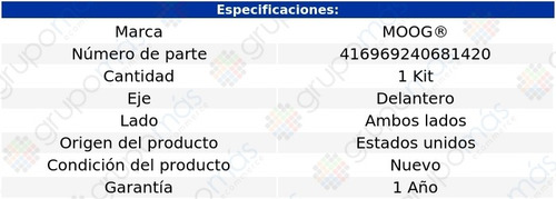 Jgo Resortes Suspensión Del Moog Stylemaster Series 46 A 48