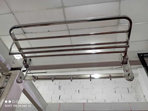 Imagen 2 de 2 de Rack Porta Toalla Acero Inoxidable