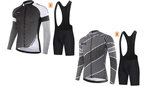 Mulher conjunto de roupas de ciclismo primavera outono longo jérsei ropa  deportiva mujer bmx terno mtb