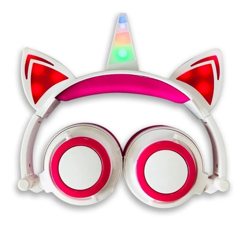 Auricular Iantil Unicornio Luz Led Anime Kawaii