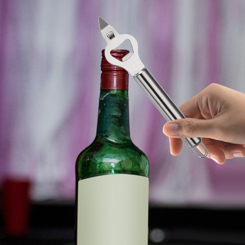 2 Abridor De Botellas, Multifuncional, Removedor De Tapa De
