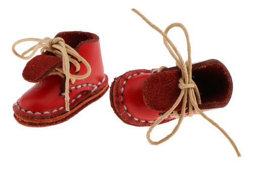 Botines Rojos Con Zapatos De Muñeca De 12 Pulgadas 