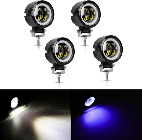 Faro Antiniebla Led Para Motocicleta De 4 Pulgadas, Redondo,