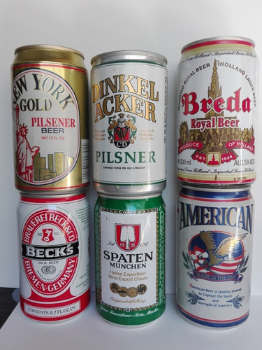  Latas Antiguas De Cerveza Importadas Año 1993 