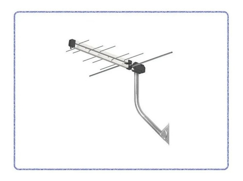 Kit Conversor Digital + Antena Externa + Mastro + Cabo 8 Mts