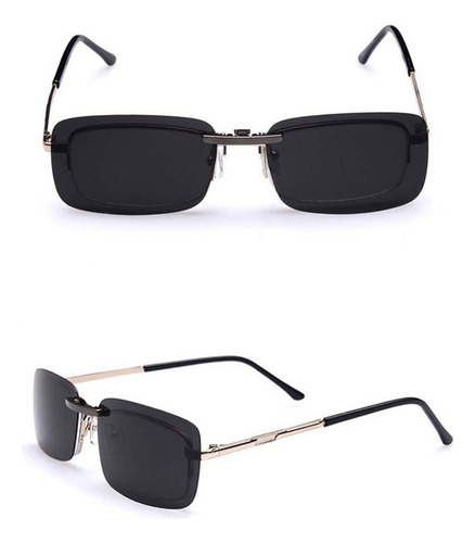 2xunisex Polarized Clip On Flip Up Uv400 Lentes De Sol