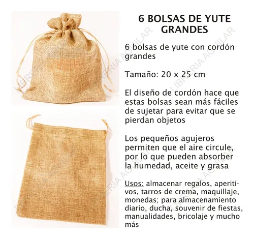 Bolsa arpillera grande sale