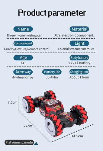 Auto Radio Control  Gravity Drift Control 3 En 1 Bestoys