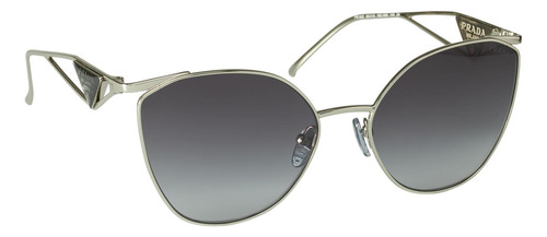 Prada Spr 50zs 1bc-09s Irregular Silver Gray (Usado)