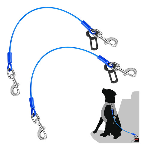 Petbobi Dog Car Tether 24 Pulgadas, Cinturn De Seguridad Par