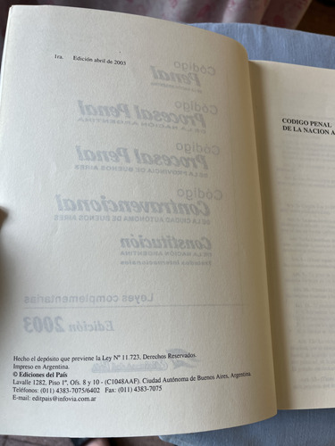 Lote Libros Derecho Abog Código Civil Comerc Penal Abele, 3u (Usado)