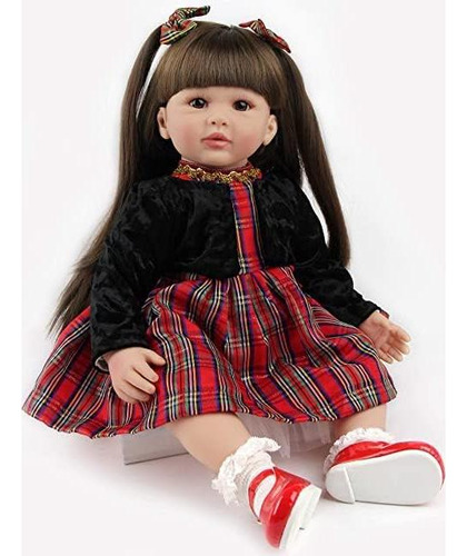 Muñeca Reborn Niña 60 Cm Ziyiui Realista Con Accesorios