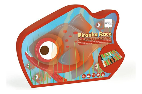 Juego De Mesa Piranha Race Backgammon Para Niños