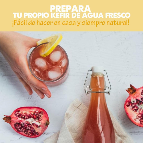 Nodulos Tibicos - Kéfir De Agua Vivos + Recetas + Manual