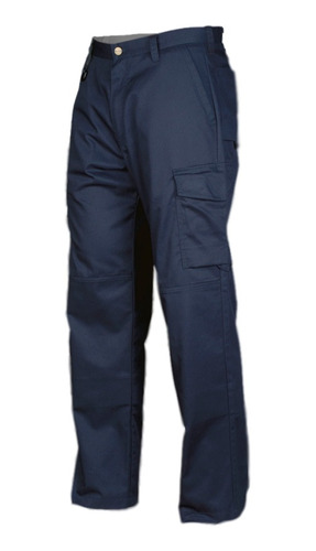 Pantalon Poplin Cargo Azul Marino