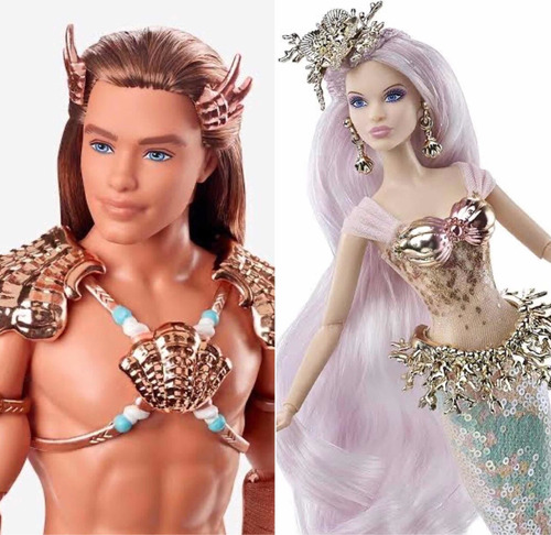 Barbie Sirena Y Ken Rey Del Océano Paquete Promoción!