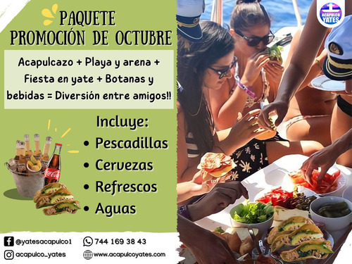 Imagen 2 de 10 de Renta De Yates Privados En Acapulco