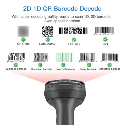 Zebra Ds4608-sr Standard Range 1d 2d Handheld Barcode Scanne