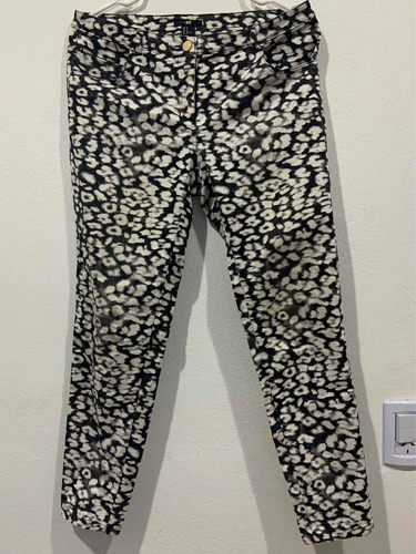 Jean/pantalón Animal Print Leopardo H&m Talle 8 Nuevo 