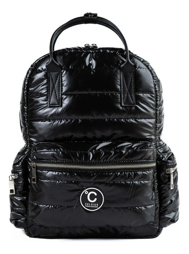Mochila Urbana Termica Impermeable Celsius Dubai Maternal Color Negro Metalizado Diseño De La Tela Lisa
