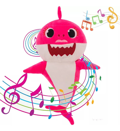 Baby Shark Mama Tiburon Familia Coleccion 30cm Luz Y Musica