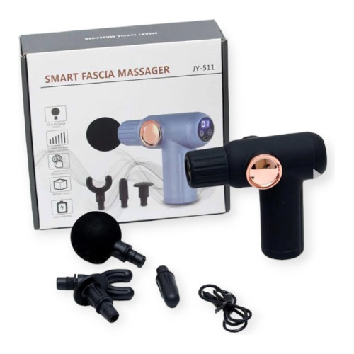 Masajeador Portátil Con Pantalla Digital Massage Gun Jy-511