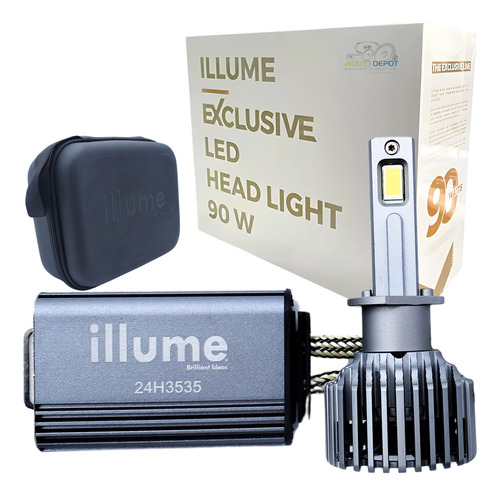 Focos Led Illume Exclusive 90w H1 H3 H7 H11 9005 9006 D2s