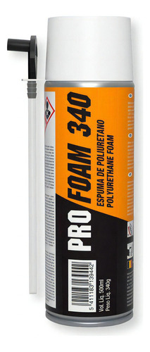 Espuma Expansiva De Poliuretano 500ml Pro Foam 340