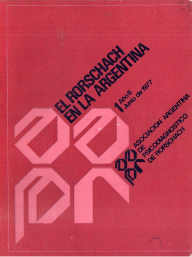 Revista Rorschach En Argentina Año 6 Numero 1 Junio 1977