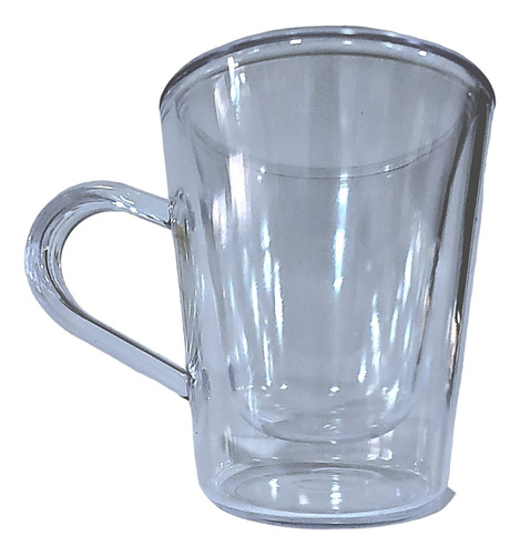 Taza Café Machiatto Poliestireno Cristal 100cc Doble Capa X4