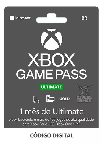 Xbox Game Pass 1 Mês - Cartão Presente Gift Card