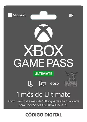 Xbox Gamepass Ultimate 1 Mês - 25 Dígitos Xbox One/pc